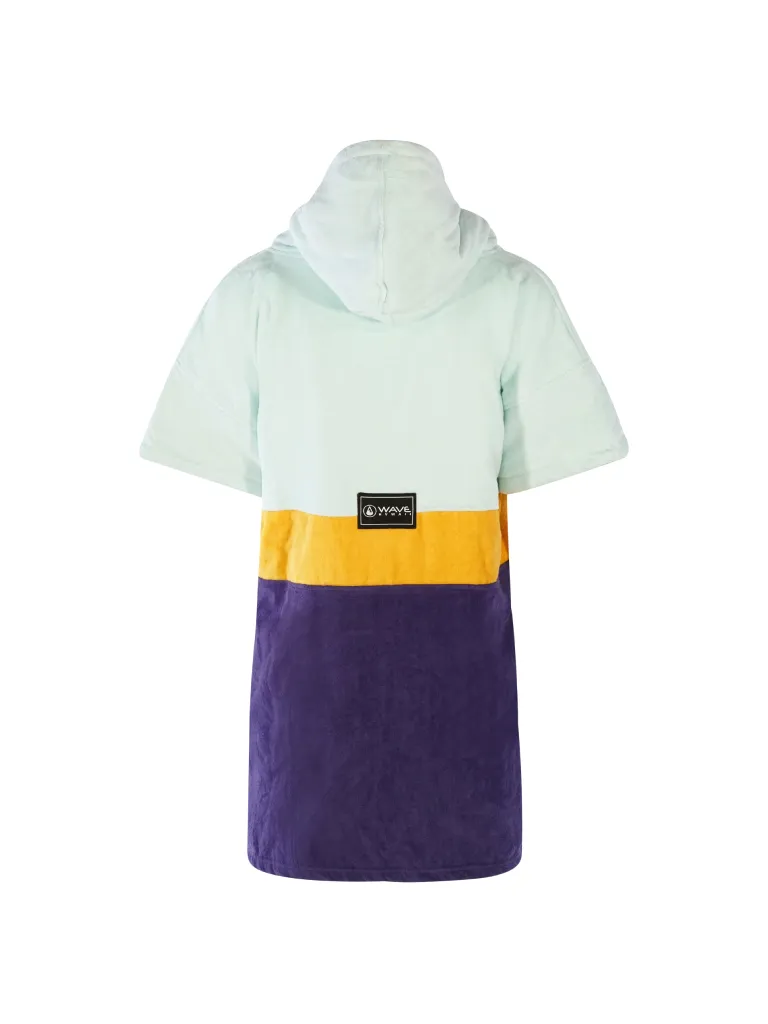 Poncho plaja dama colorat, pentru plaja, scuba sau surfing, culoare alb, galben, mov