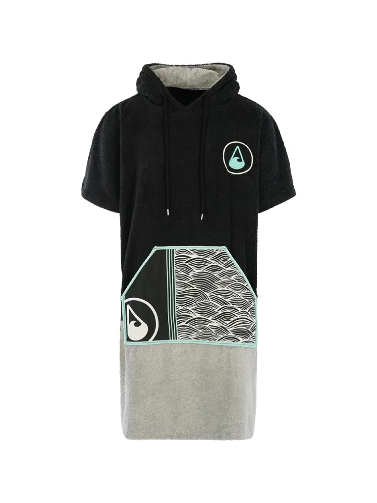 Poncho barbati colorat, pentru plaja, scuba sau surfing