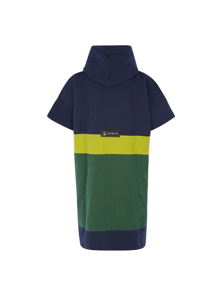 Poncho barbati colorat, pentru plaja, scuba sau surfing, albastru, verde inchis, verde lime