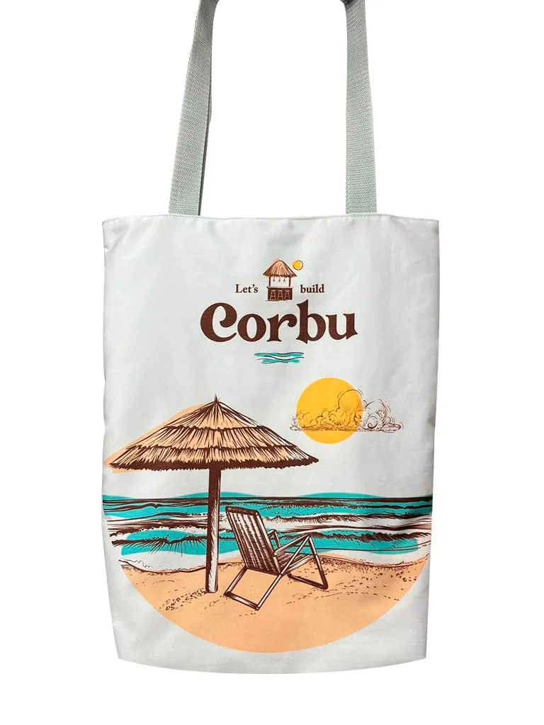 Geantă de plajă Let's build Corbu