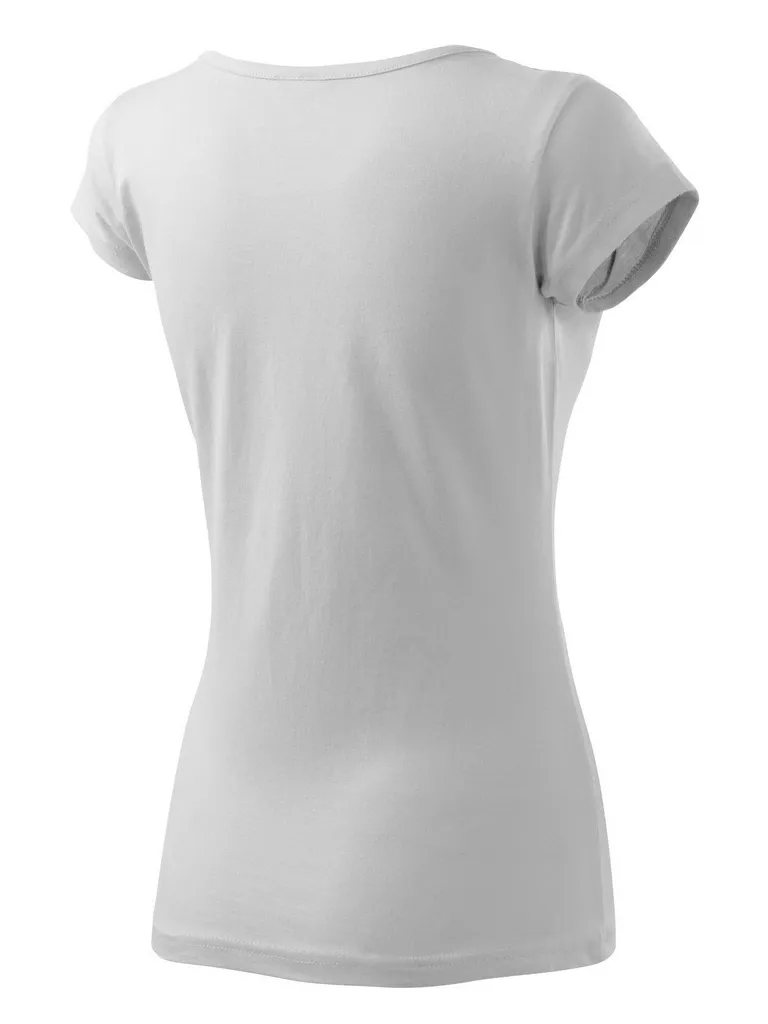 Alternative view of Tricou Let's Build Corbu | Alb (model femei)